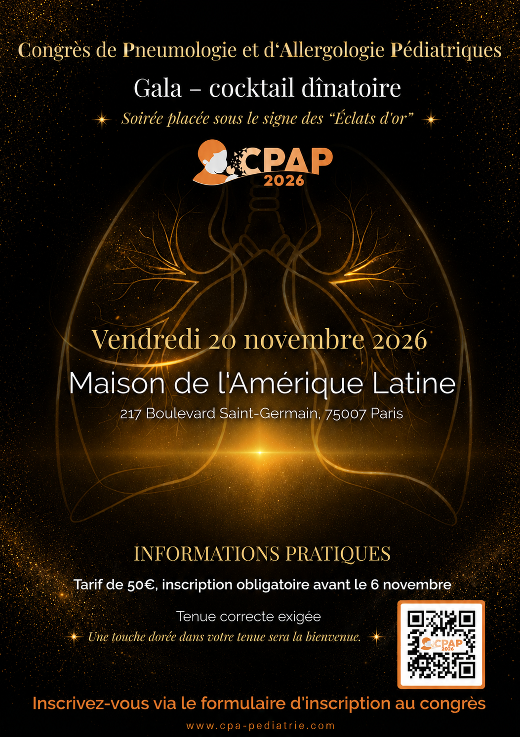 Visuel Dîner de Gala CPAP 2026